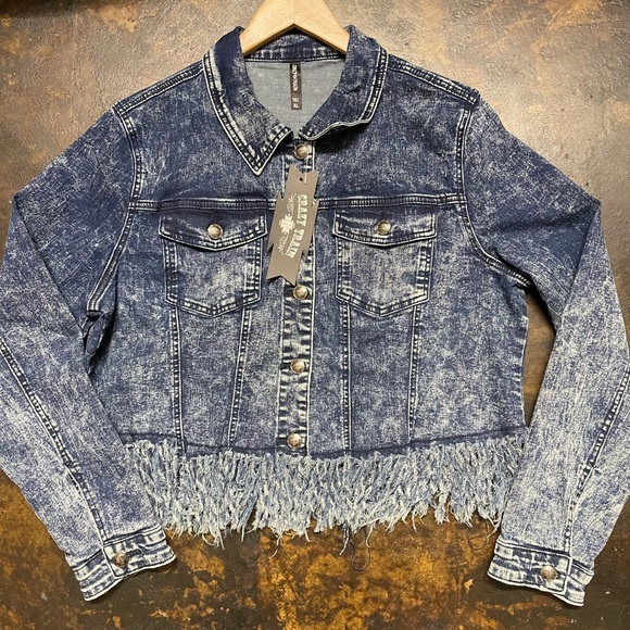 Crazy Train Denim Jacket - Picture 3 of 9